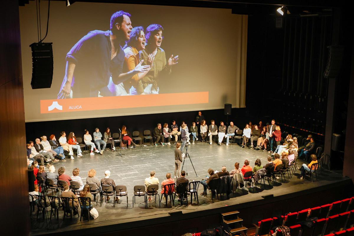 Els artistes han explicat els seus projectes a l'escenari del Kursaal