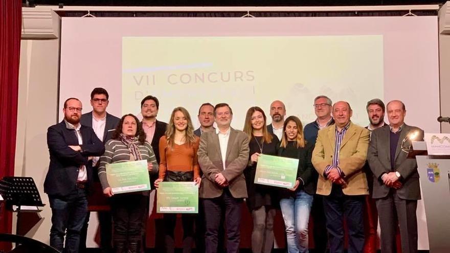 Premiados durante la gala de la Mancomunidad.