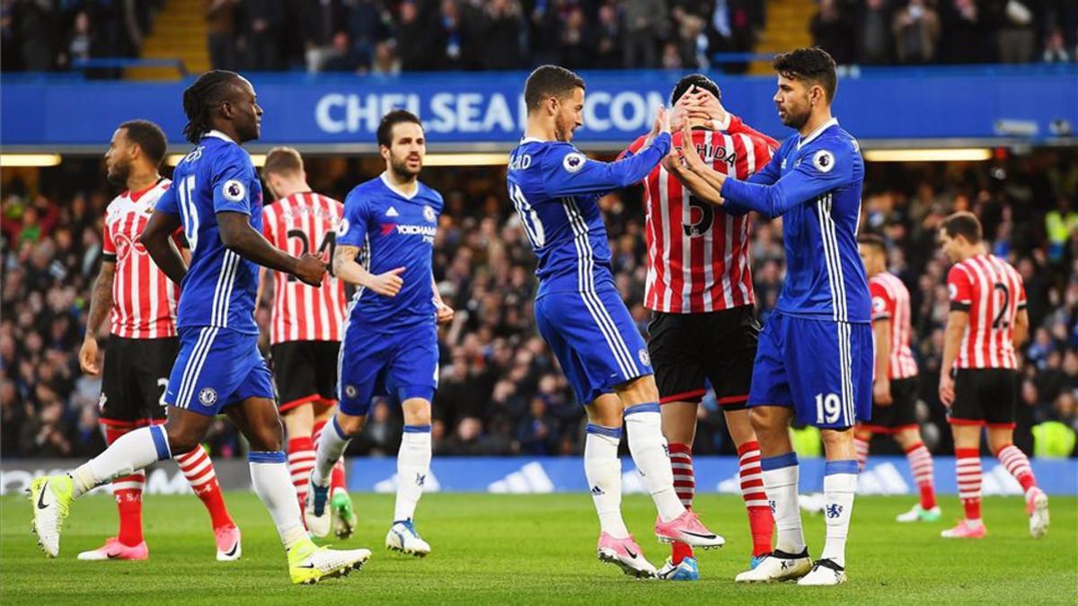 Diego Costa marcó dos de los goles del Chelsea