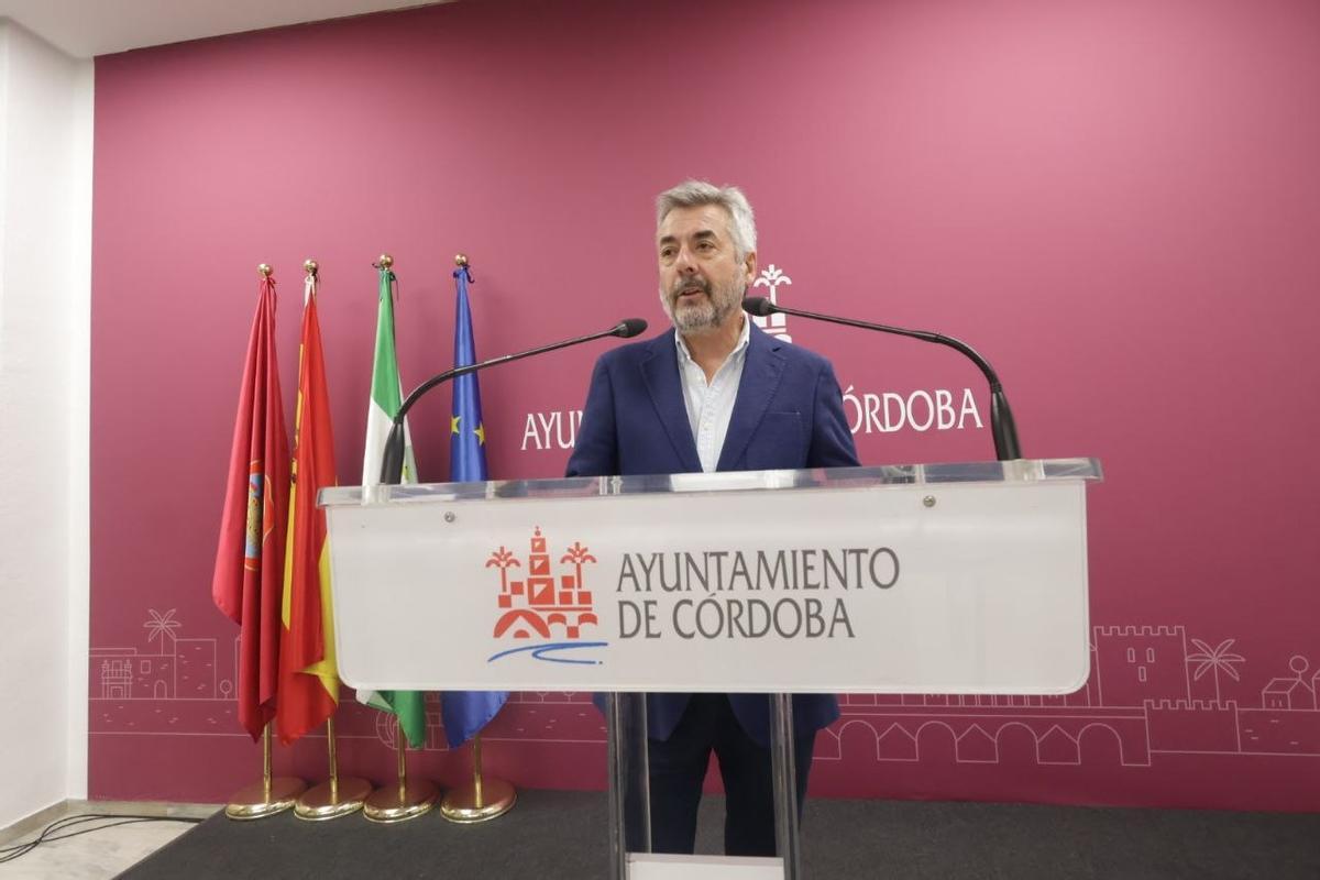 Miguel Ángel Torrico, durante la rueda de prensa.