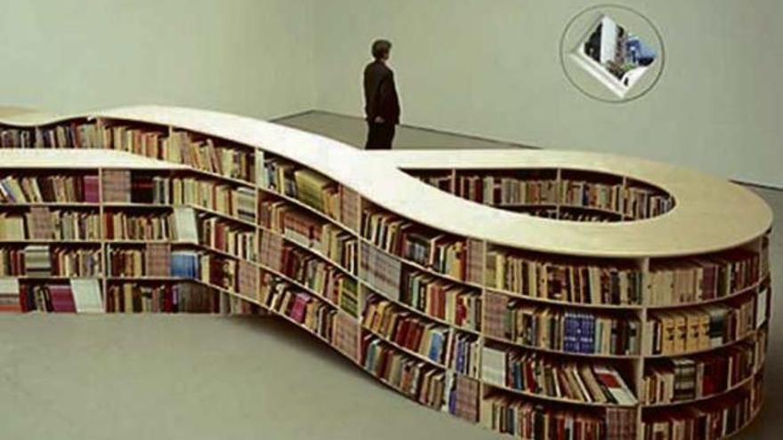 «La biblioteca infinita», ideada por el artista holandés Job Koelewjin.