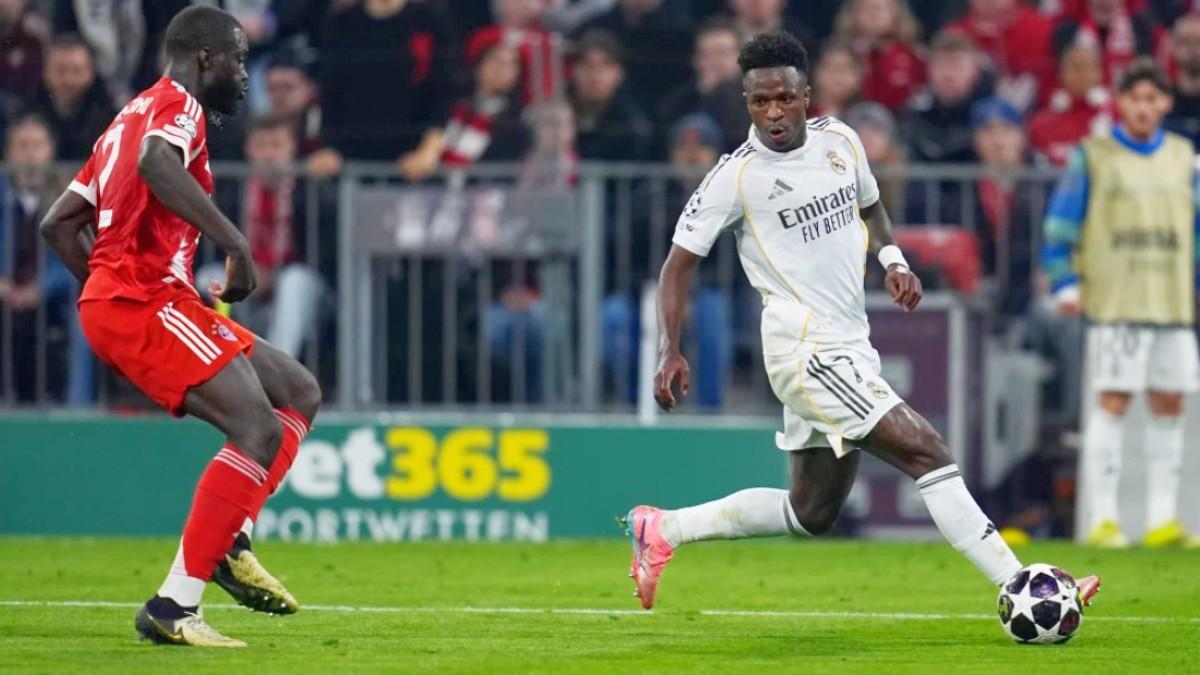 Upamecano provocó la peor versión de Vinícius