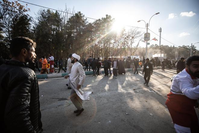 Explosions kills more than 70 people during a commemoration near the grave of Irans slain General Soleimani