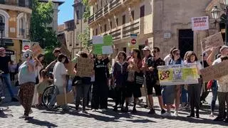 Los caravanistas se manifiestan contra la nueva ordenanza cívica de Cort: "No somos indignos"