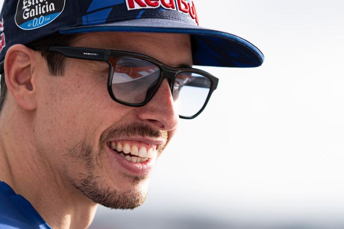 Àlex Márquez (Ducati), ya subcampeón del mundo de MotoGP, ayer, en Cheste (Valencia).