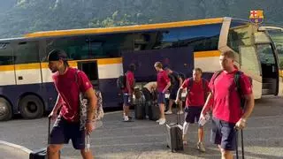 El nuevo Barça llega a Encamp para iniciar la concentración de pretemporada