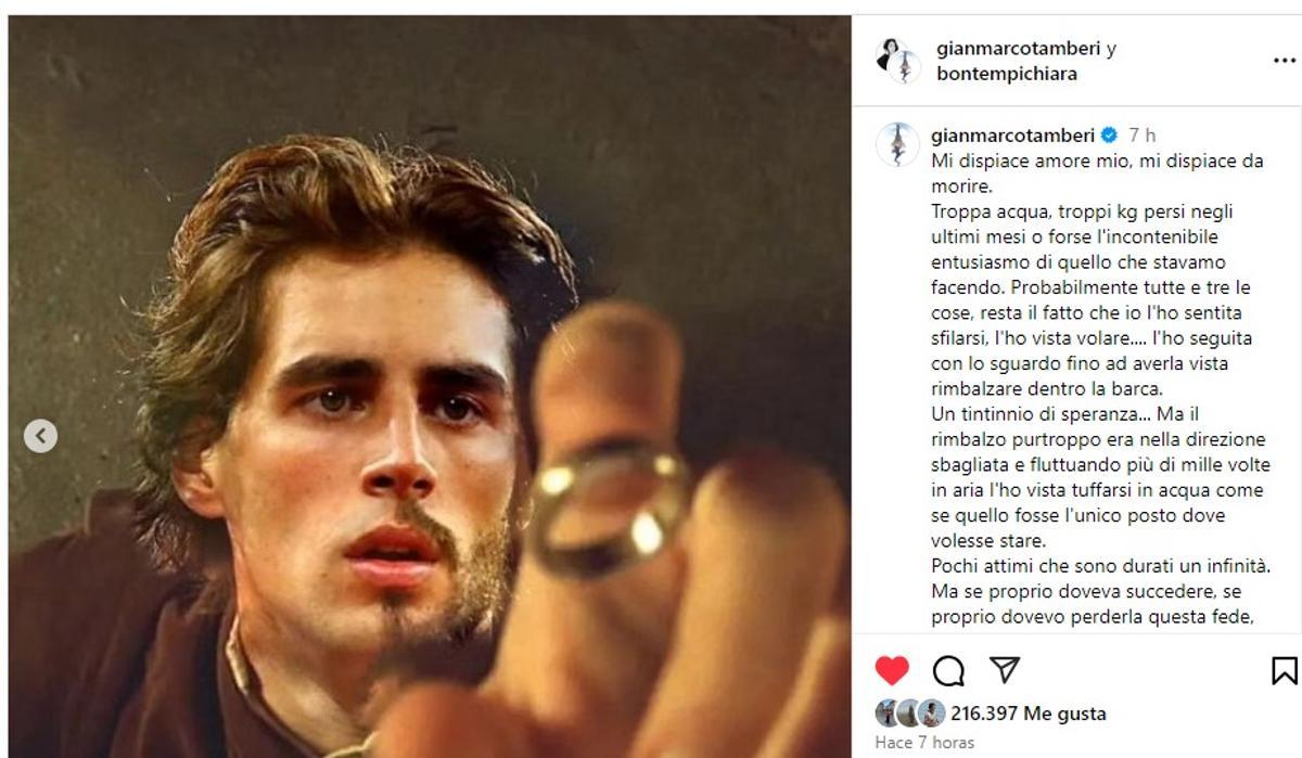 El atleta Gianmarco Tamberi bromea con la pérdida de su anillo en el río Sena