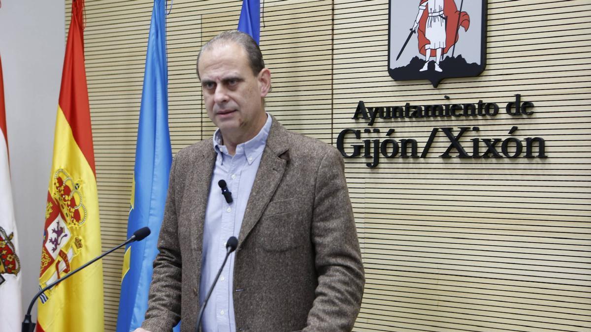 Tino Vaquero, en rueda de prensa.