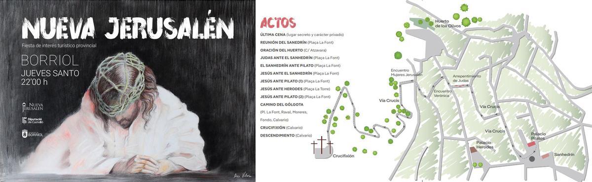 Cartel anunciador de La Pasión de Borriol