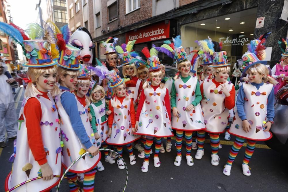 Desfile infantil en el Carnaval de Gijón