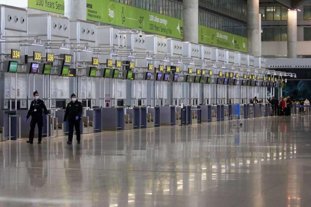 El Aeropuerto de Málaga en Estado de Alarma