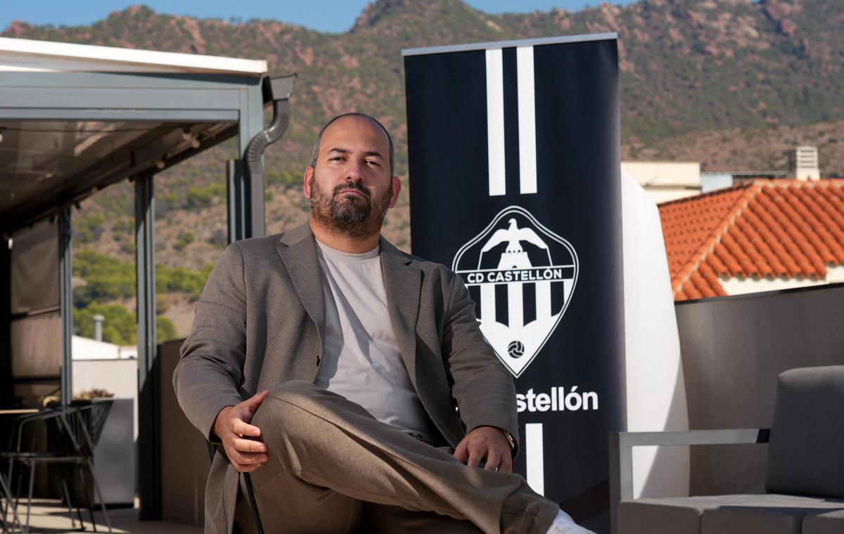Alberto González, director general del CD Castellón, en el hotel Sunna de Benicàssim.