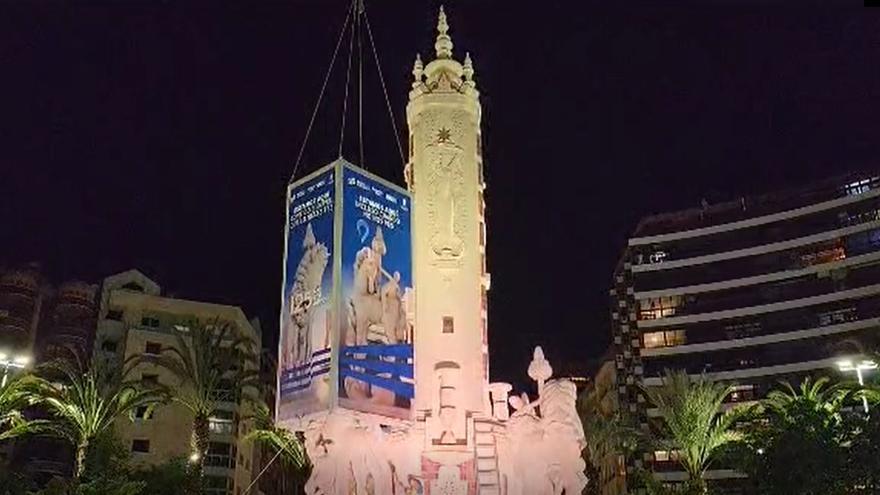 Los cajones sobre los caballos, la única protección que tendrá Luceros para las mascletás en las Hogueras de Alicante