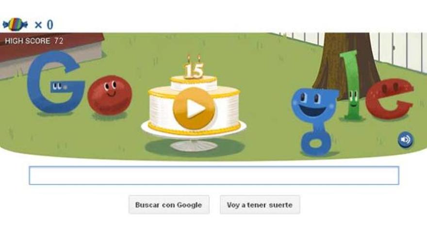 Captura del &#039;doodle&#039; de Google.