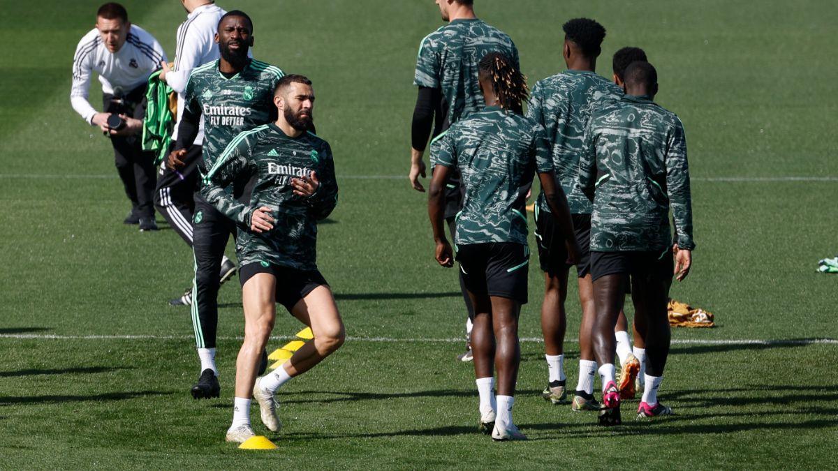 Así ha sido el último entrenamiento del Real Madrid antes del partido ante el Liverpool