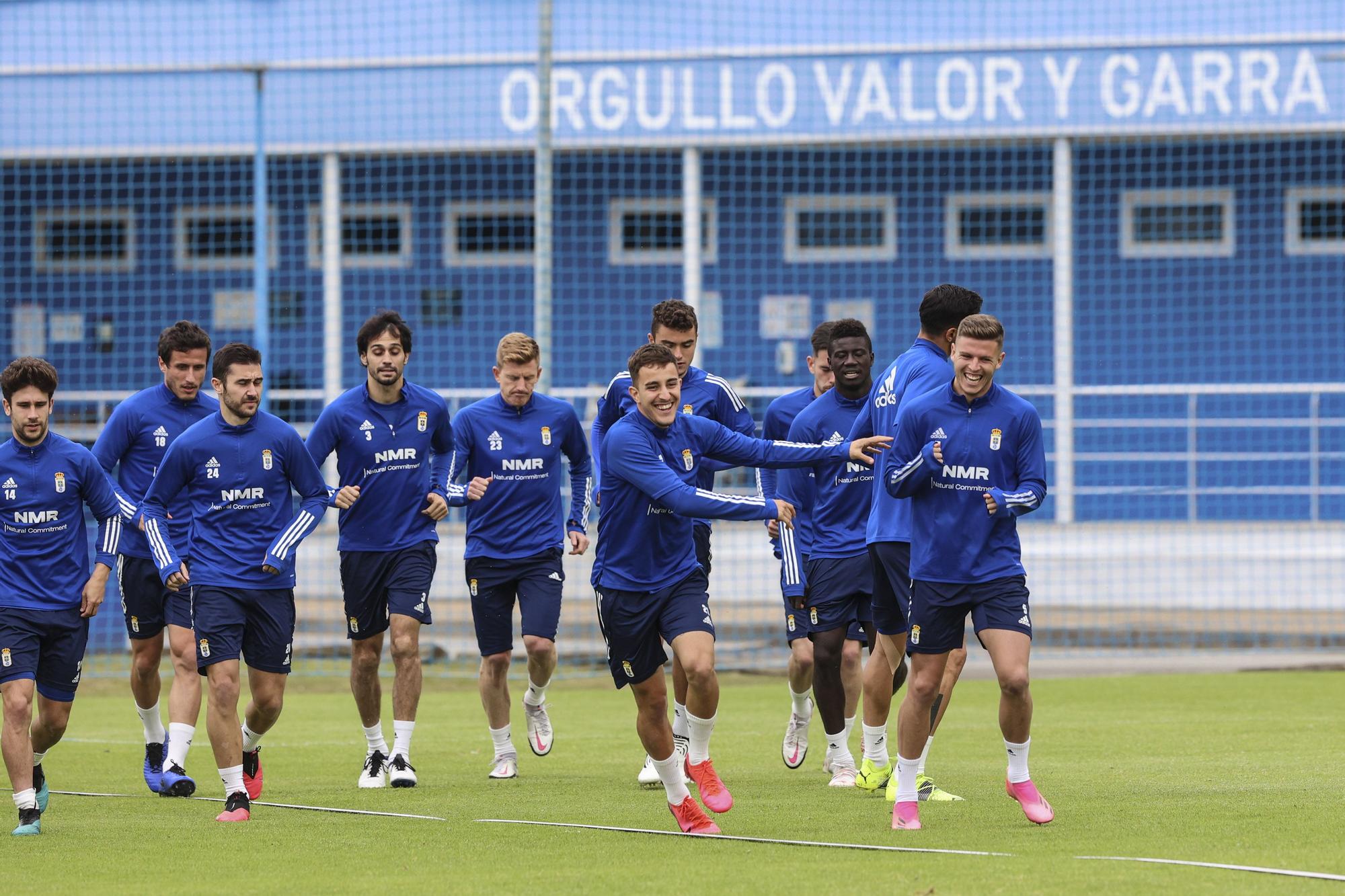 Las imágenes del entrenamiento del Oviedo