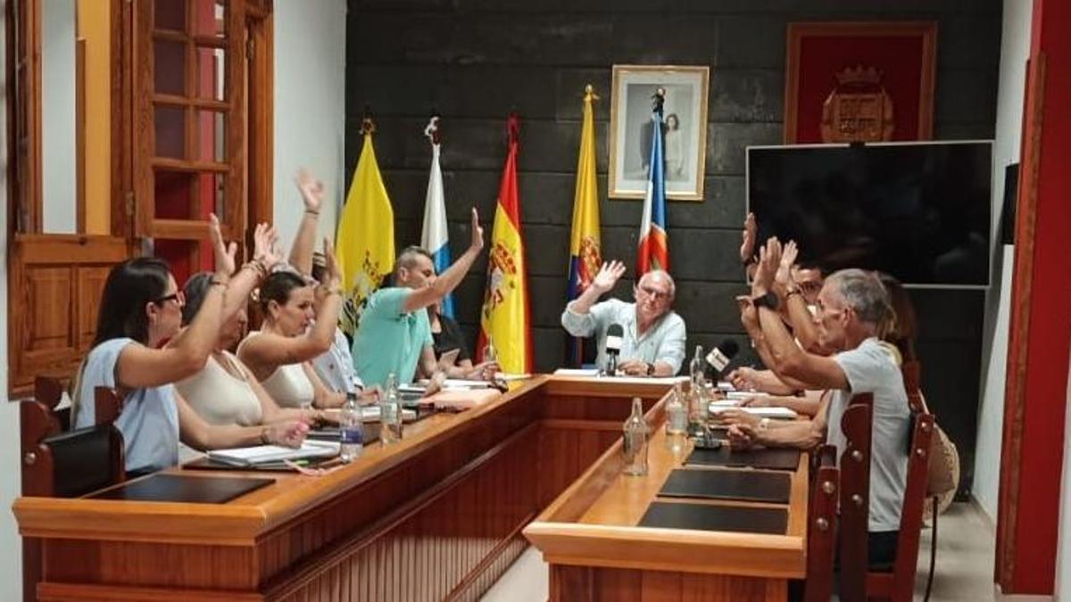 Pleno del Ayuntamiento de La Aldea.