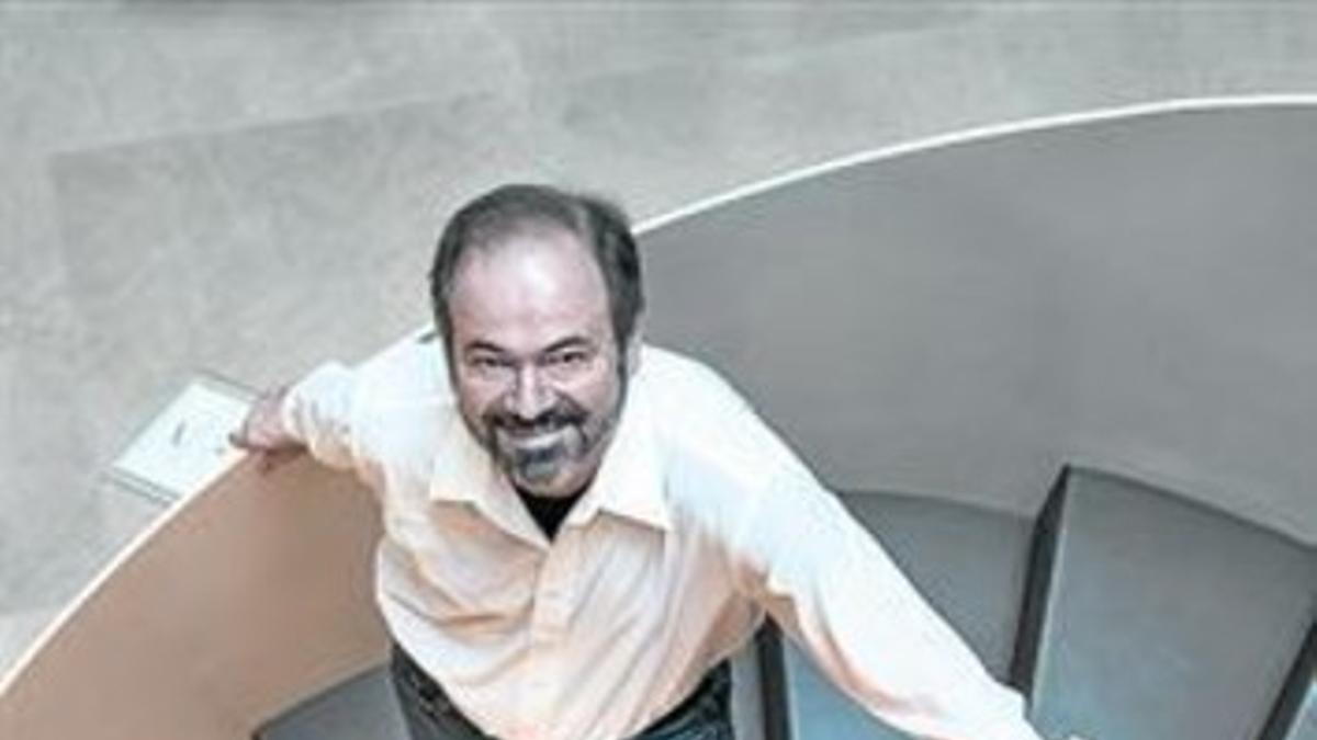 El escritor mexicano Juan Villoro, ayer en Barcelona.