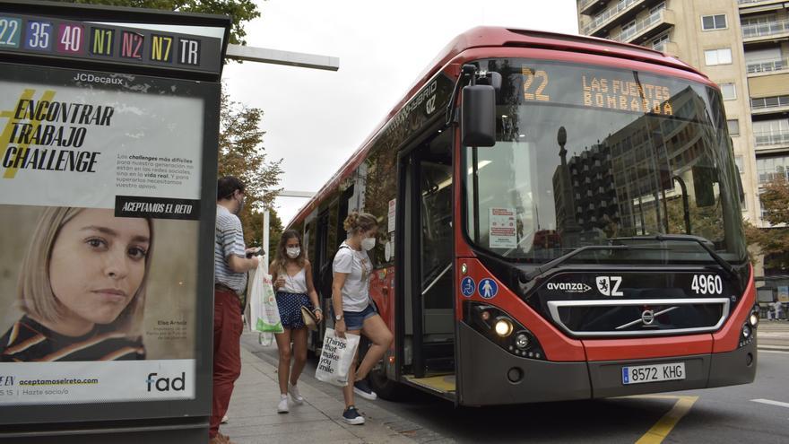 Servicios mínimos durante las horas de huelga de autobuses en Zaragoza