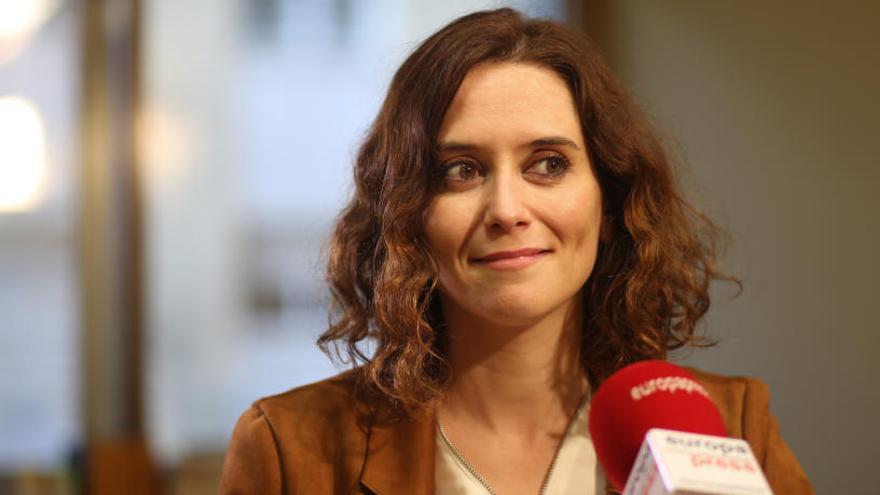 La candidata del PP Isabel Díaz Ayuso.