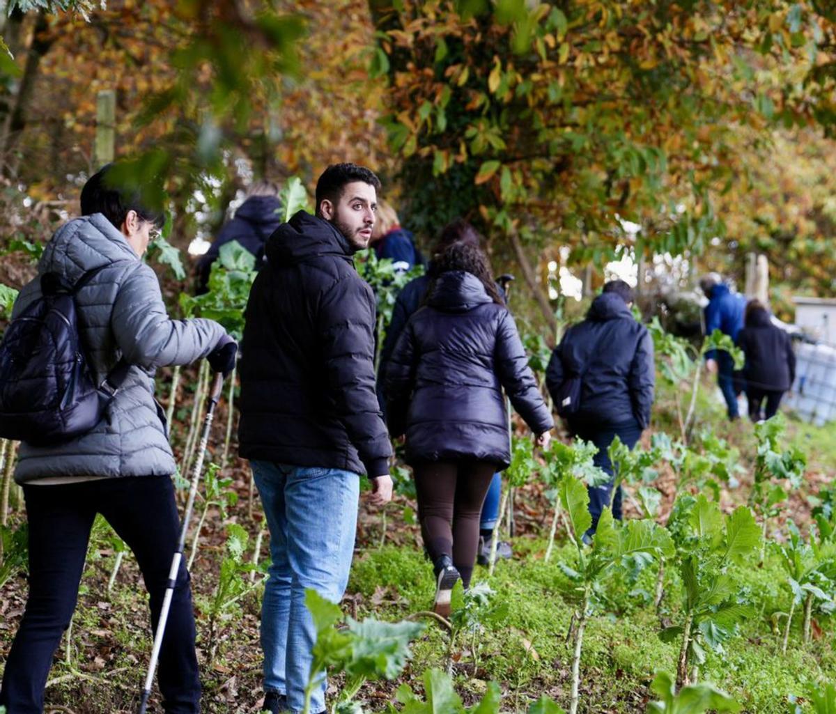 Sobrino de Clotilde Teixeira, mujer desaparecida en Lalín, durante el operativo de búsqueda. 19 noviembre 2025. Bernabé