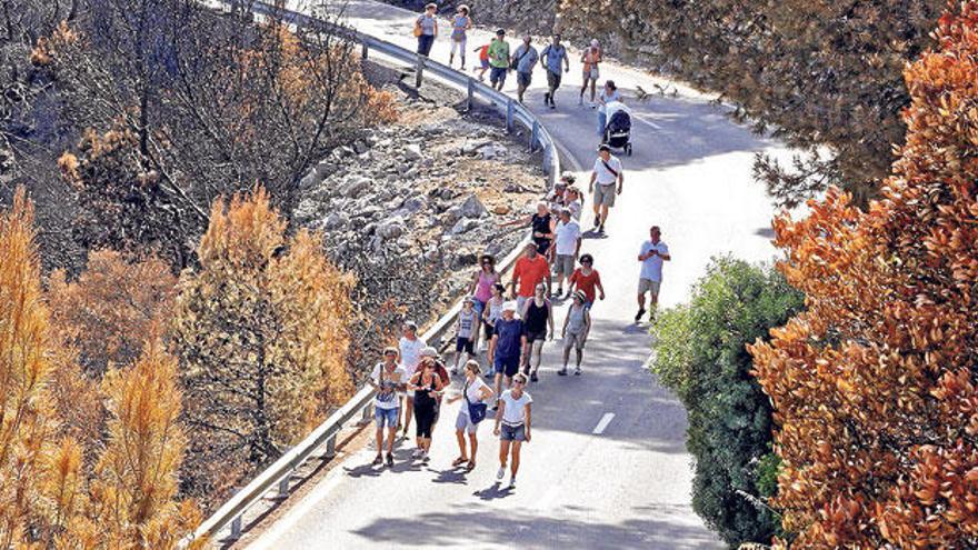 Estellencs reclama que se abra la carretera