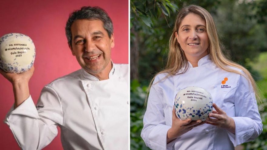 Los chefs Lucía Freitas y Javier Olleros en el evento Sol Sostenible: &quot;No hay otro camino&quot;