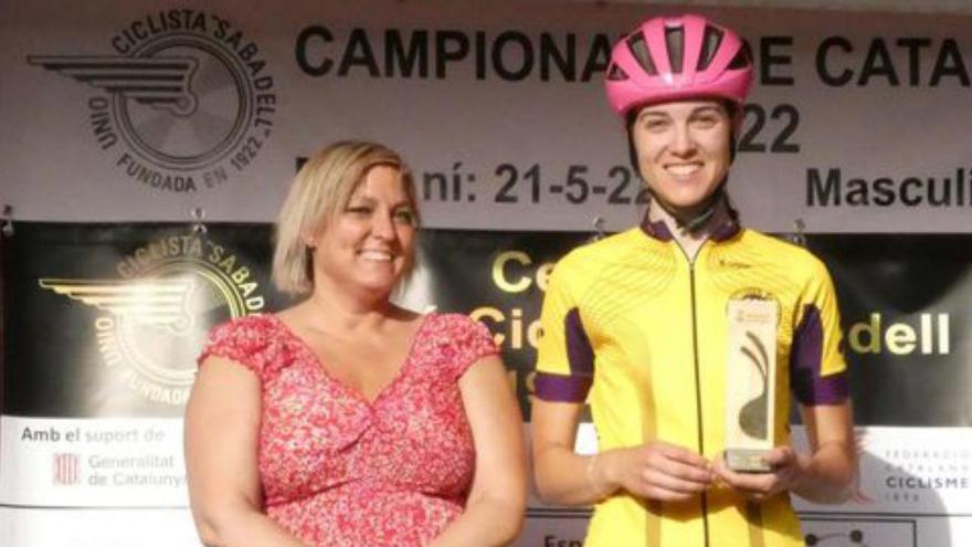 Helena Santamaria, de la Penya Ciclista Bonavista, guanya el Màster 30 en el Campionat de Catalunya