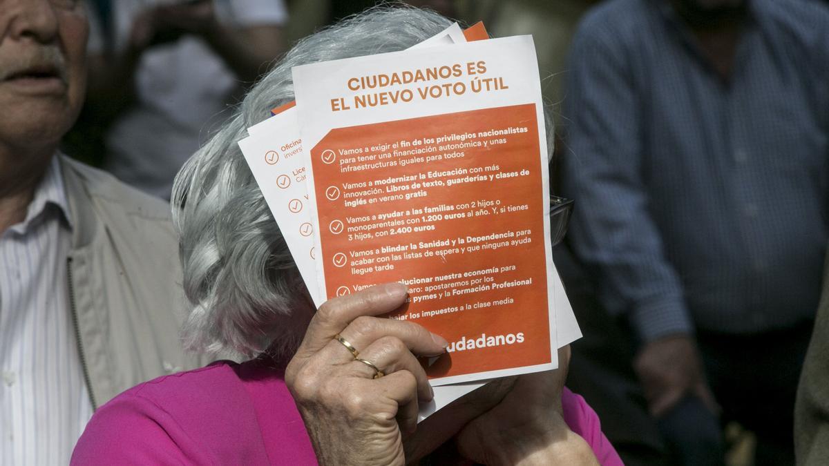 Un mitin de Ciudadanos en Asturias.