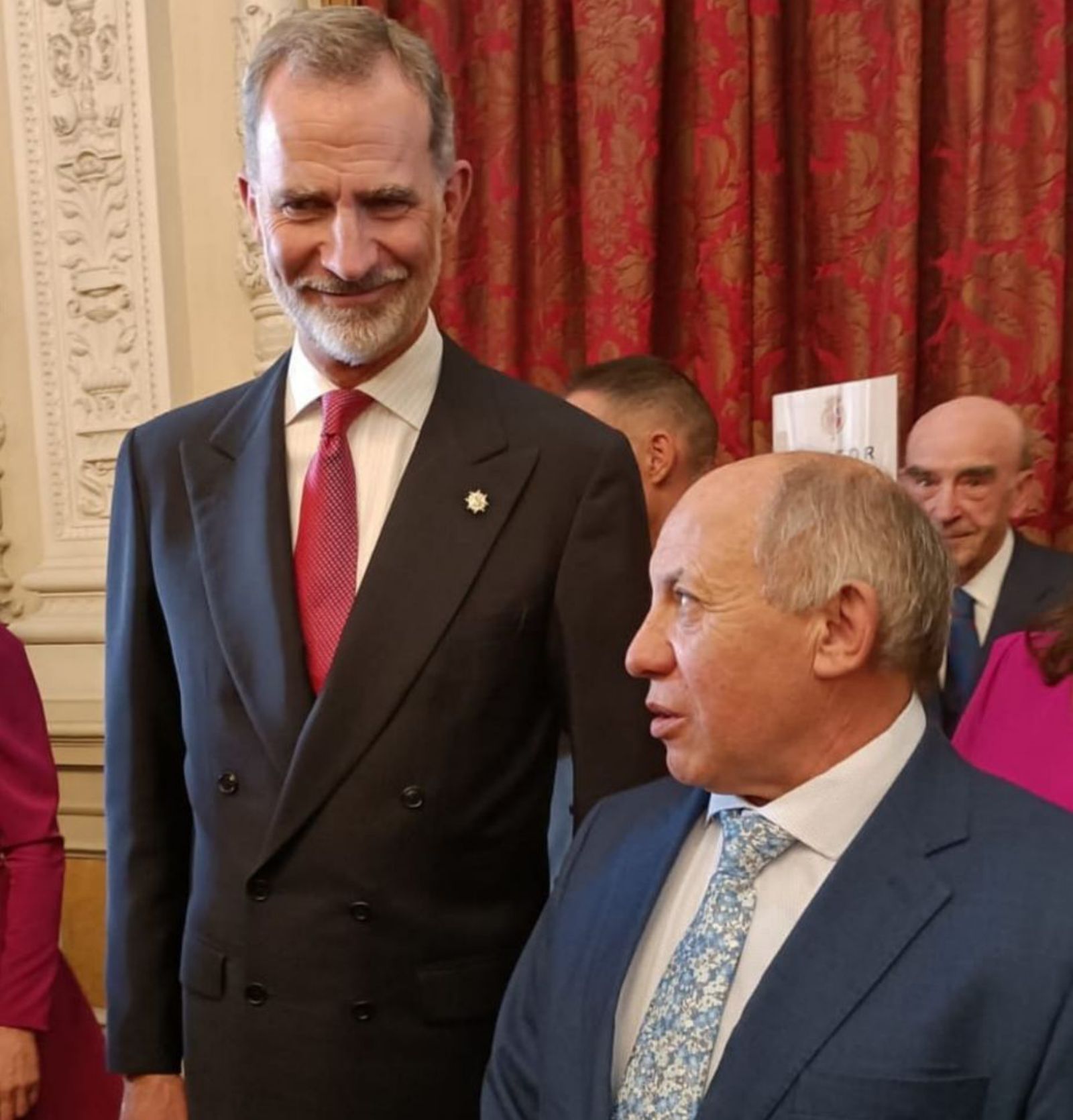 Felipe VI y Benjamín Fernández Anta en el Palacio Real. | Consorcio