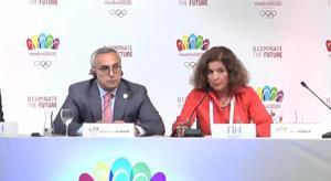 La delegació espanyola de Madrid 2020 a Buenos Aires, presentant la candidatura per als Jocs Olímpics.