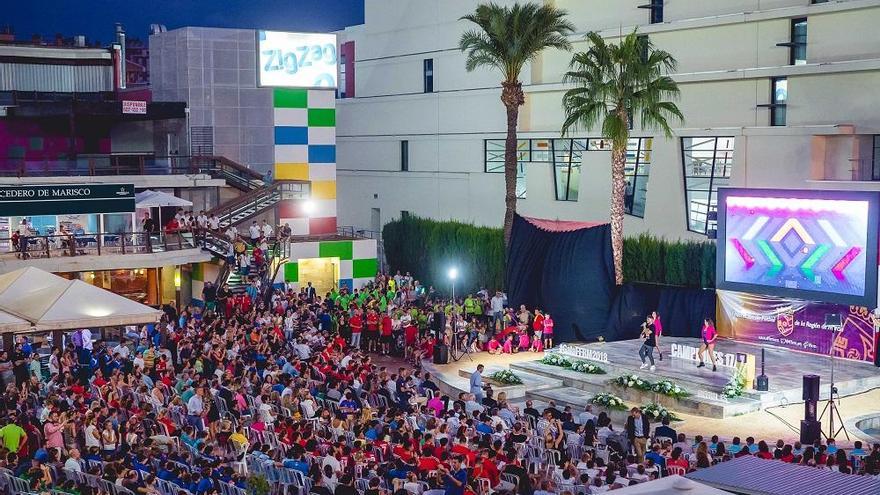 Vista panorámica del Centro de Ocio ZigZag durante la celebración de la Gala de la Federación de Fútbol de la Región de Murcia.