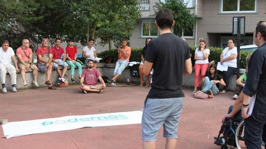 Una asamblea de Podemos.