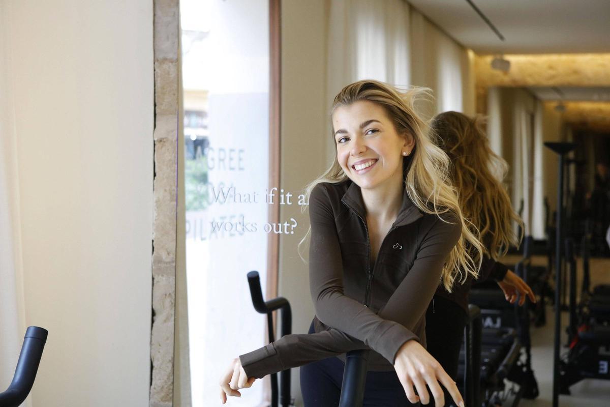 Soraya Scheuring in ihrem neuen Wellness-Studio "So Mallorca".