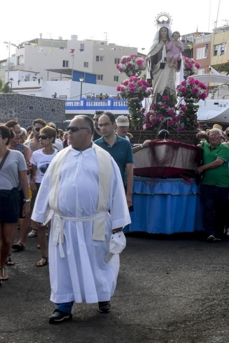 21-07-19 GRAN CANARIA. PUERTO DE ARGUINEGUIN-PUERTO DE MOGAN. MOGAN. Procesión marítima de la Virgen delCarmen desde el Puerto de en Arguineguín hasta el Puerto de Mogán.Fotos: Juan Castro  | 21/07/2019 | Fotógrafo: Juan Carlos Castro