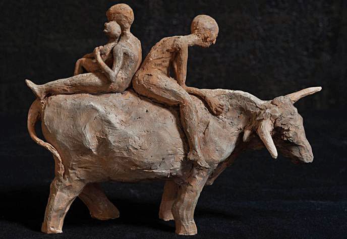 &quot;Terres-animals&quot;, escultura de Hélène Yousse.