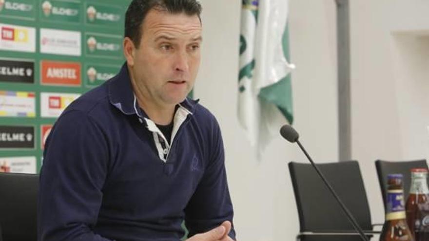 Josico, ayer, en la sala de Prensa del estadio Martínez Valero.