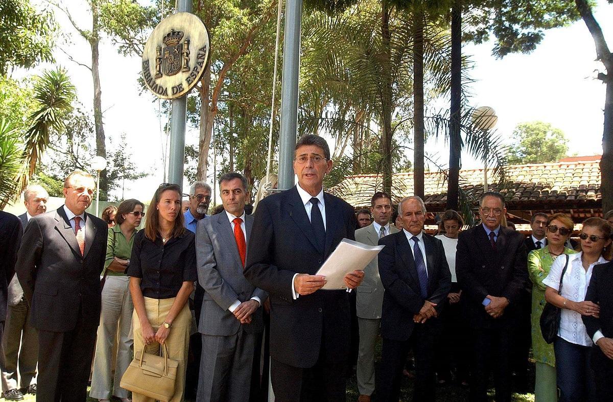 Josep Coderch exercint d'ambaixador d'Espanya a Brasil el 2004