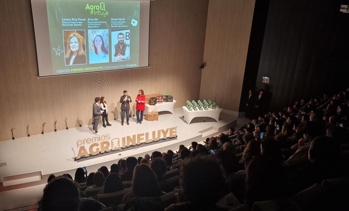 Intervención de Daniel Marfil en la gala de los Premios Agroinfluye 2025.