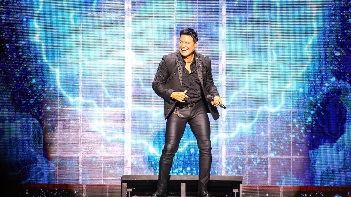 Chayanne, en su concierto en Valencia a finales del pasado mes de julio.