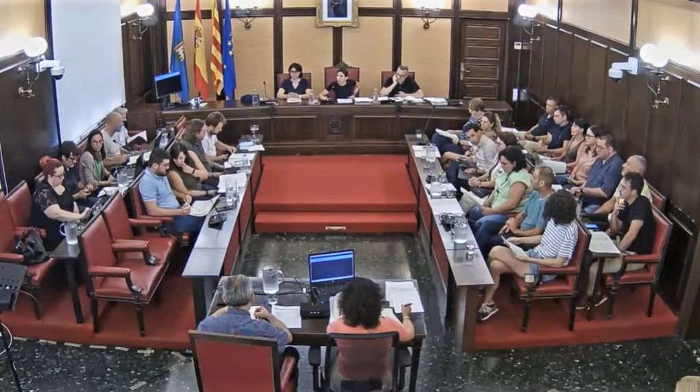 Pleno municipal del Ayuntamiento de Santa Coloma de Gramenet.