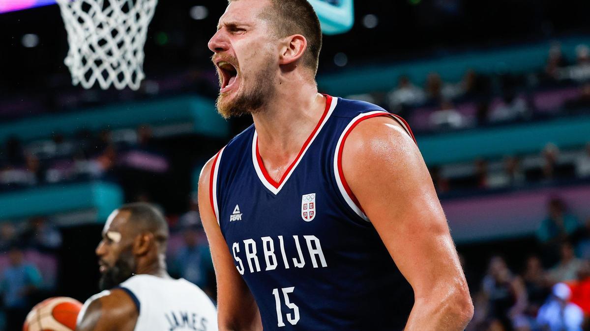 Archivo - Nikola Jokic durante los Juegos Olímpicos de París
