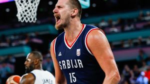Archivo - Nikola Jokic durante los Juegos Olímpicos de París