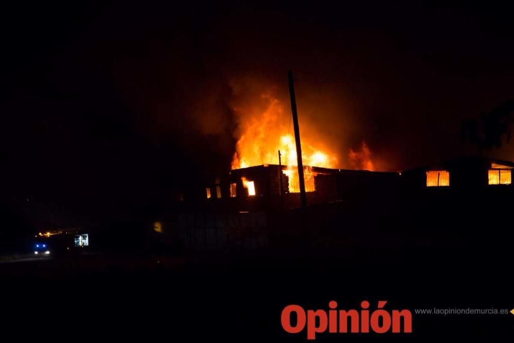 Incendio fábrica de Calzado en Caravaca