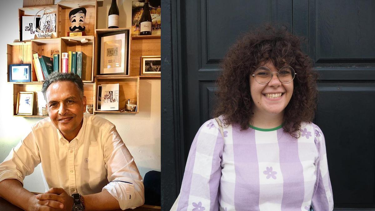 Los escritores Santiago Gil y Aida González Rossi.