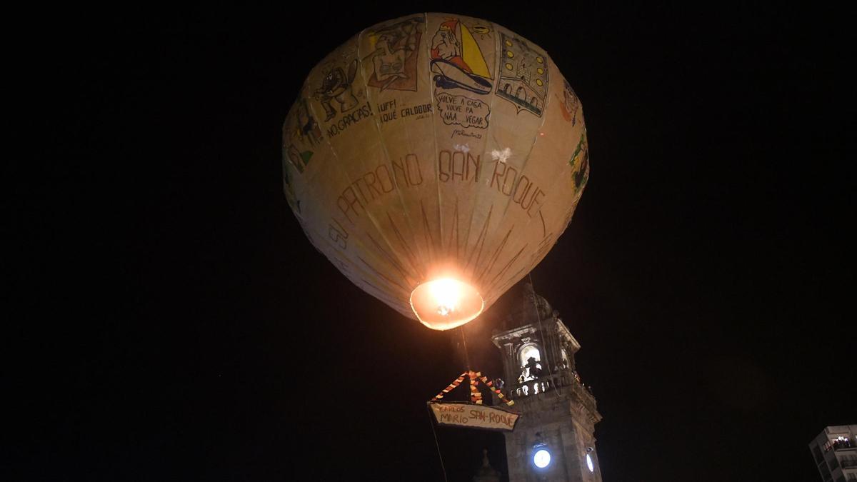 Lanzamiento del globo de Betanzos.