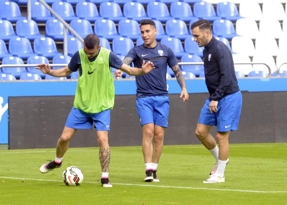 Entrenamiento de la Selección Galega en Riazor