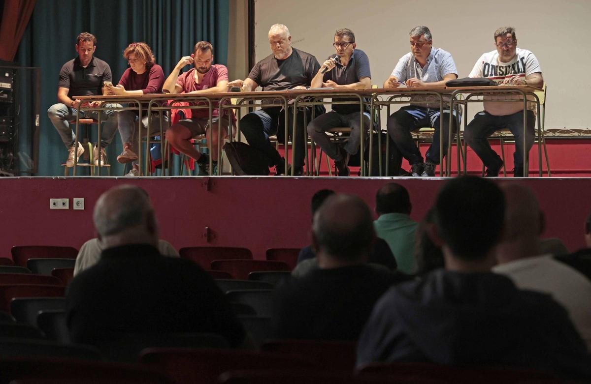 Asamblea informativa de trabajadores de la EMT, celebrada el pasado miércoles.