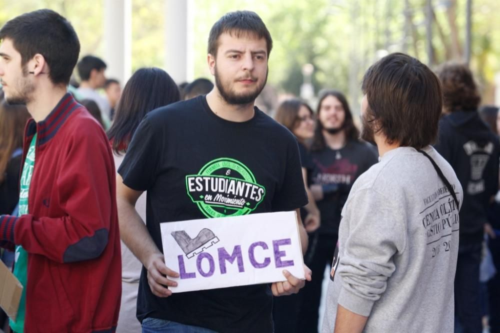 Manifestación en Murcia contra la Lomce