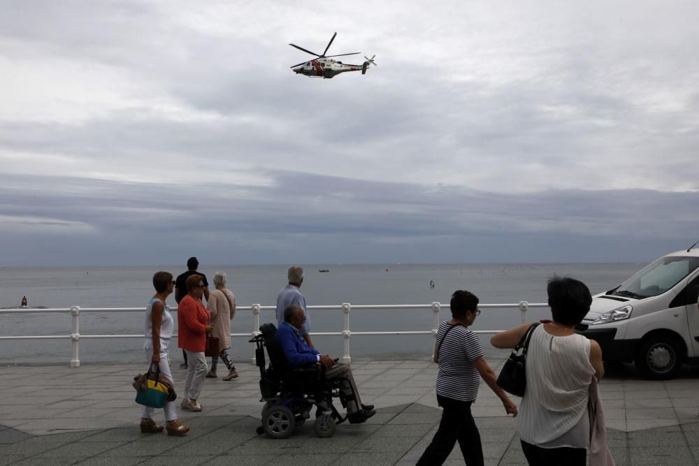 Ensayos para el festival aéreo de Gijón